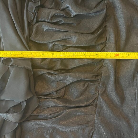 Jessica McClintock Black Strapless Formal Dress Size 10 - Picture 5 of 7